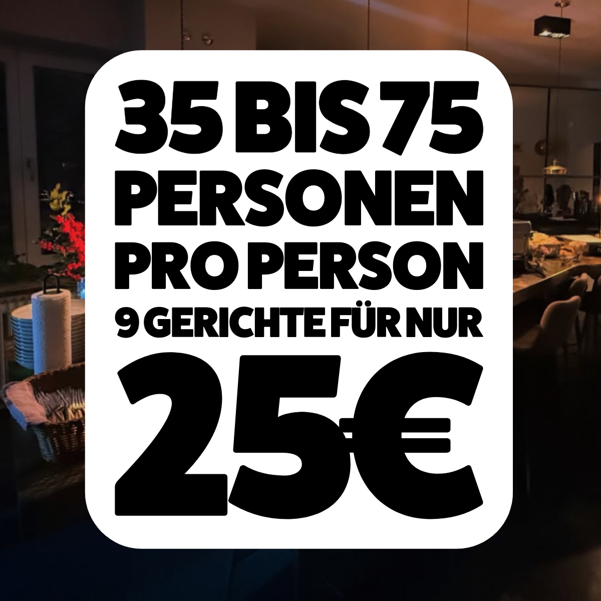 Halal Catering München 35 bis 75 Personen für 25€ pro Person