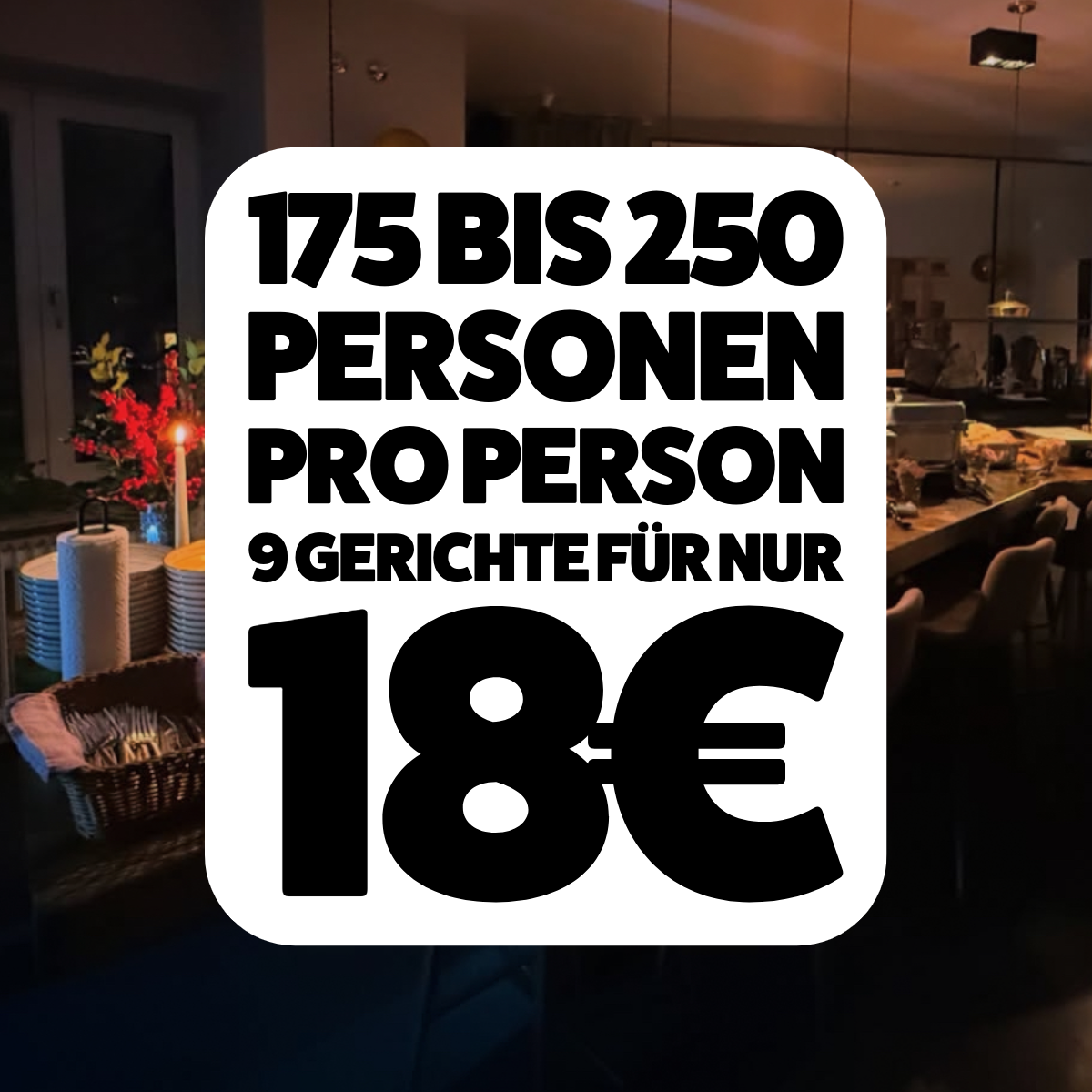 Halal Catering München 175 bis 250 Personen für 18€ pro Person