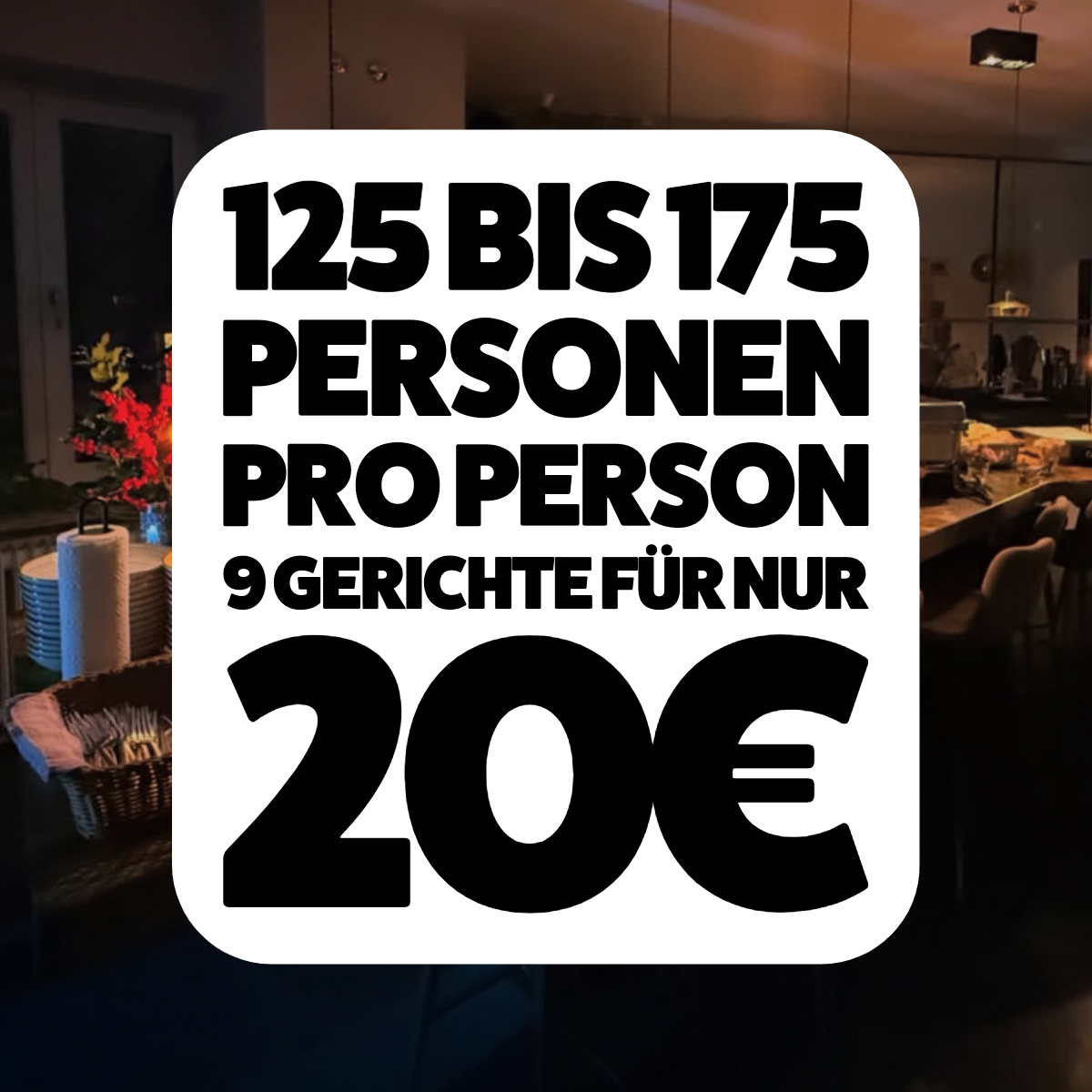 Halal Catering München 125 bis 175 Personen für 20€ pro Person