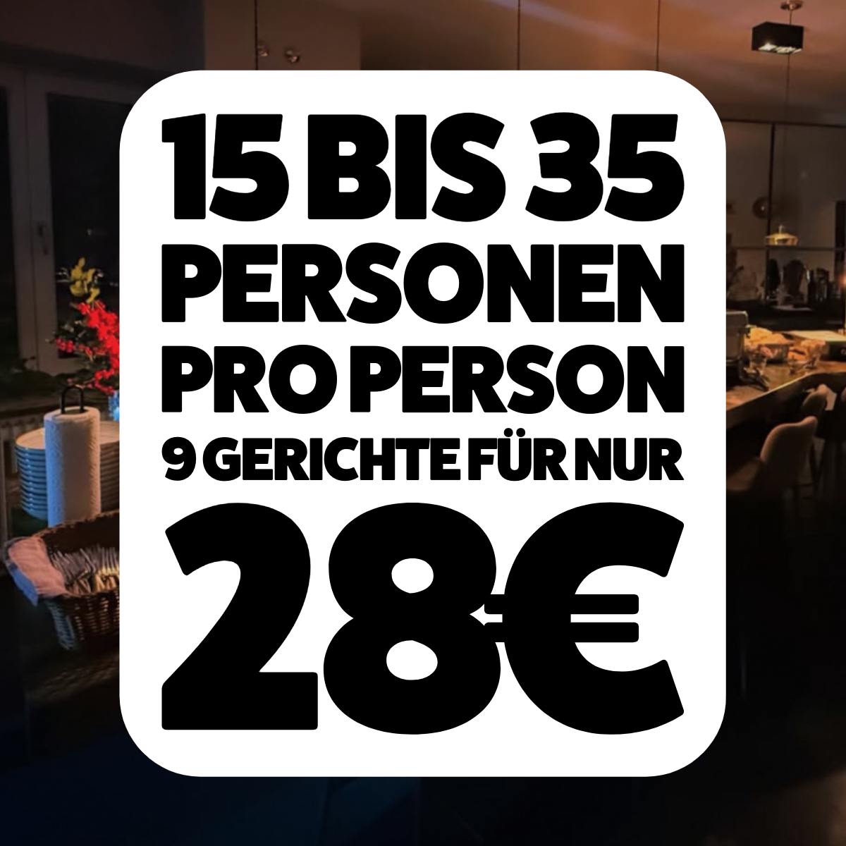 Halal Catering München 15 bis 35 Personen für 28€ pro Person