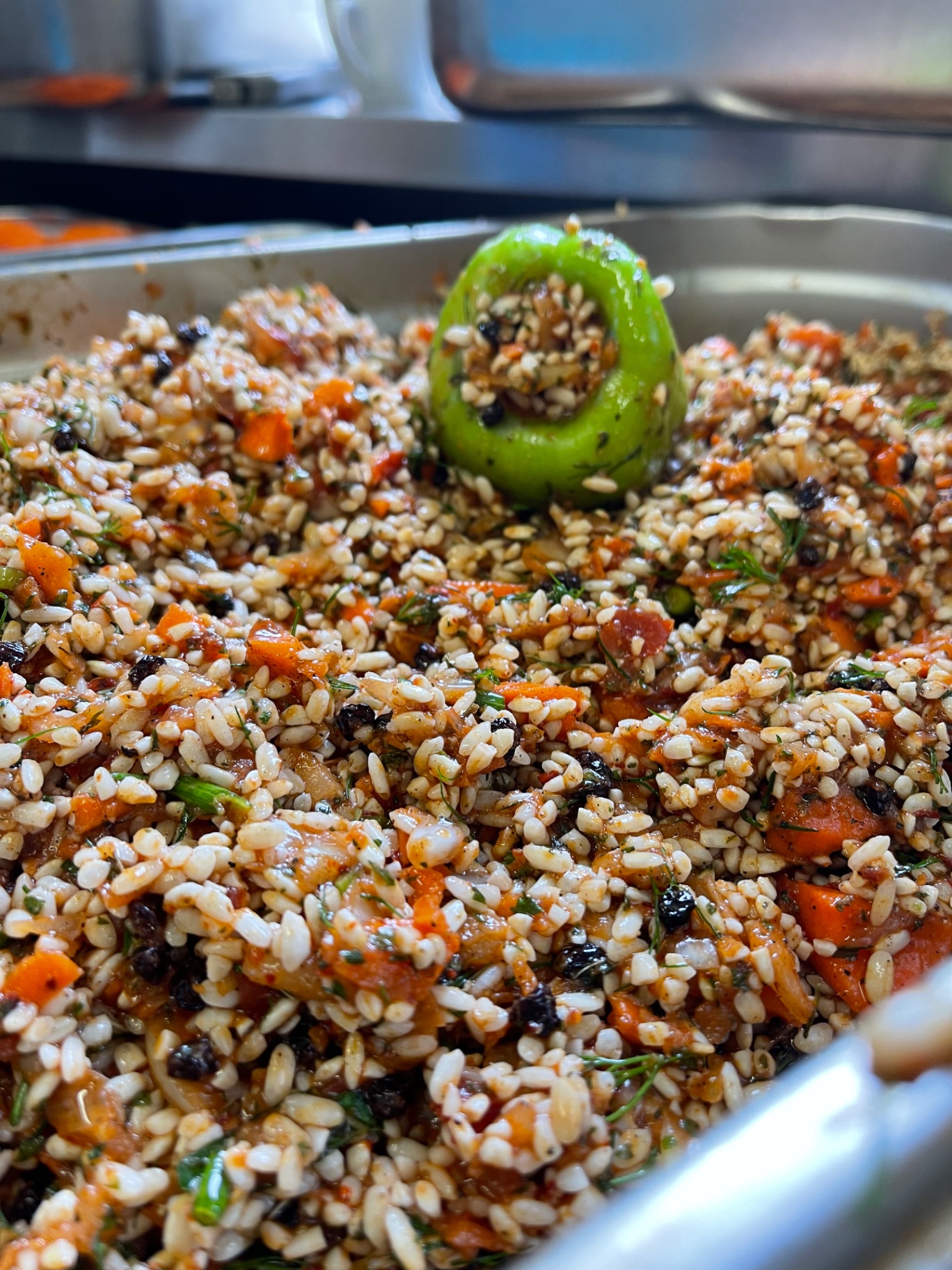Gefüllte Paprika mit Reis