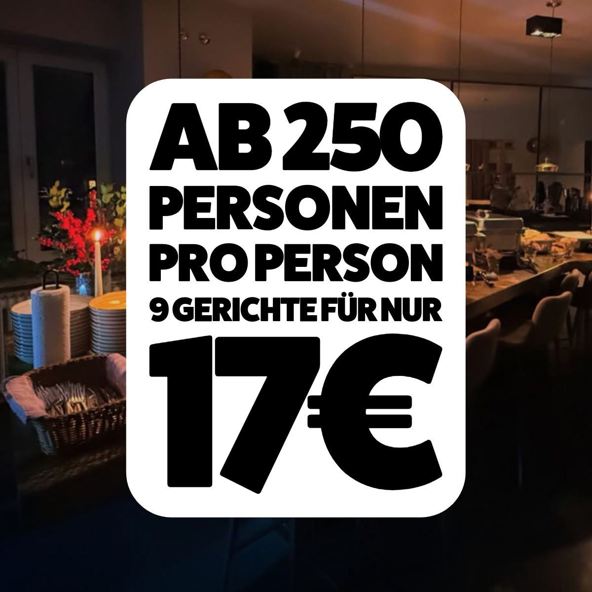 Halal Catering München ab 250 Personen für 17€ pro Person